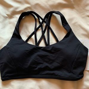 NWT Lululemon Free To Be Tranquil Bra- Size 10 BLk